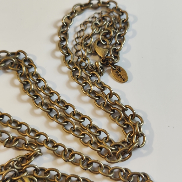 Lia Sophia Long Goldtone Sunburst Pendant‎ Necklace - Picture 9 of 16